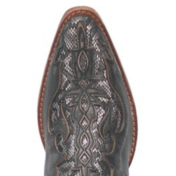 Dan Post “ Shay” Bootie. Black with silver inlay. Never worn. - Picture 5 of 8